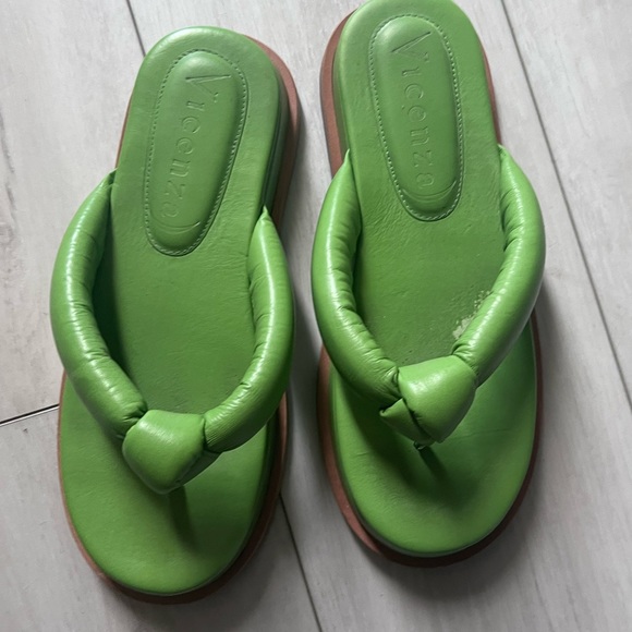 ANTHROPOLOGIE BRAND SANDAL GREEN SIZE 37 - Picture 2 of 5